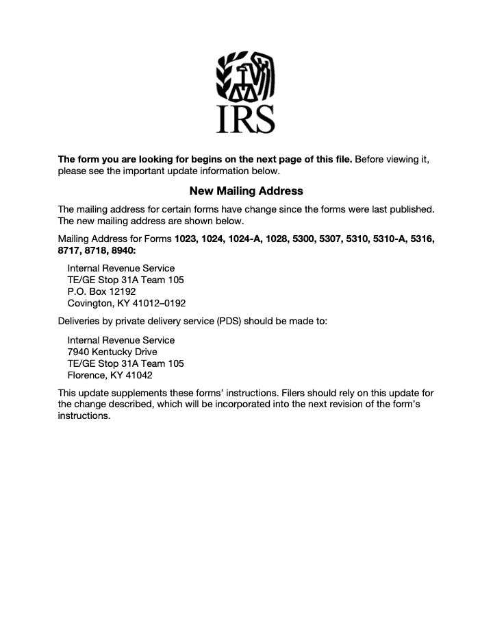 Page 1 of 6 of the official IRS Form 1028 PDF (Rev. September 2006)