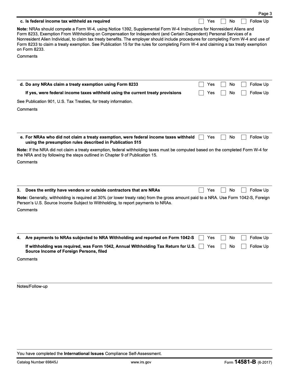 Page 3 of 3 of the official IRS Form 14581-B PDF (June 2017 edition)