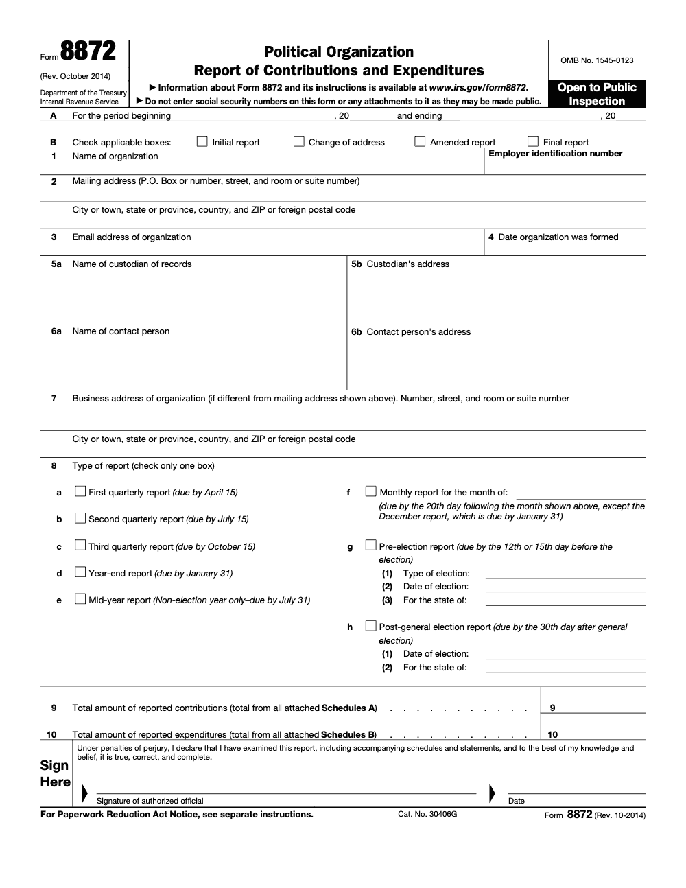Form 8872 - Compliance Checklist: Schedules A/B, E-file, 2026 Deadlines ...