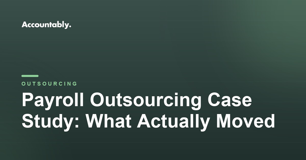 Payroll Outsourcing Case Study: What Actually Moved