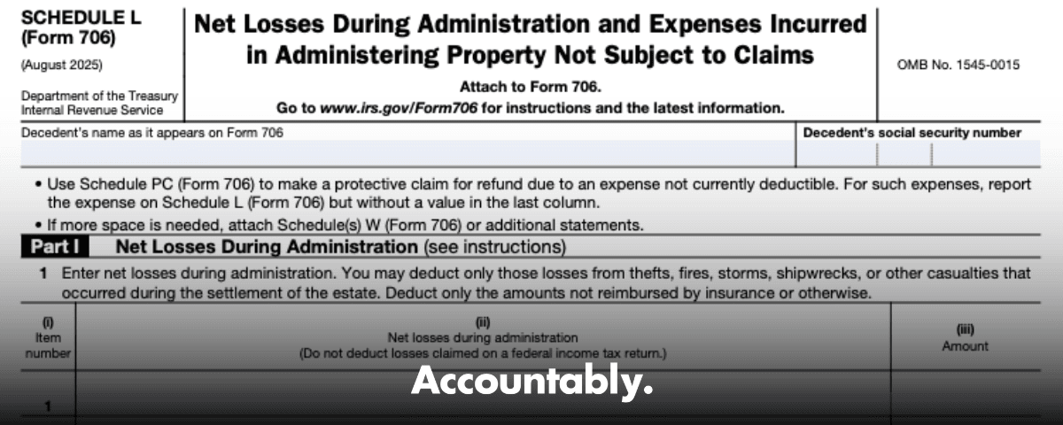 Form 706 ( SHEDULE L)