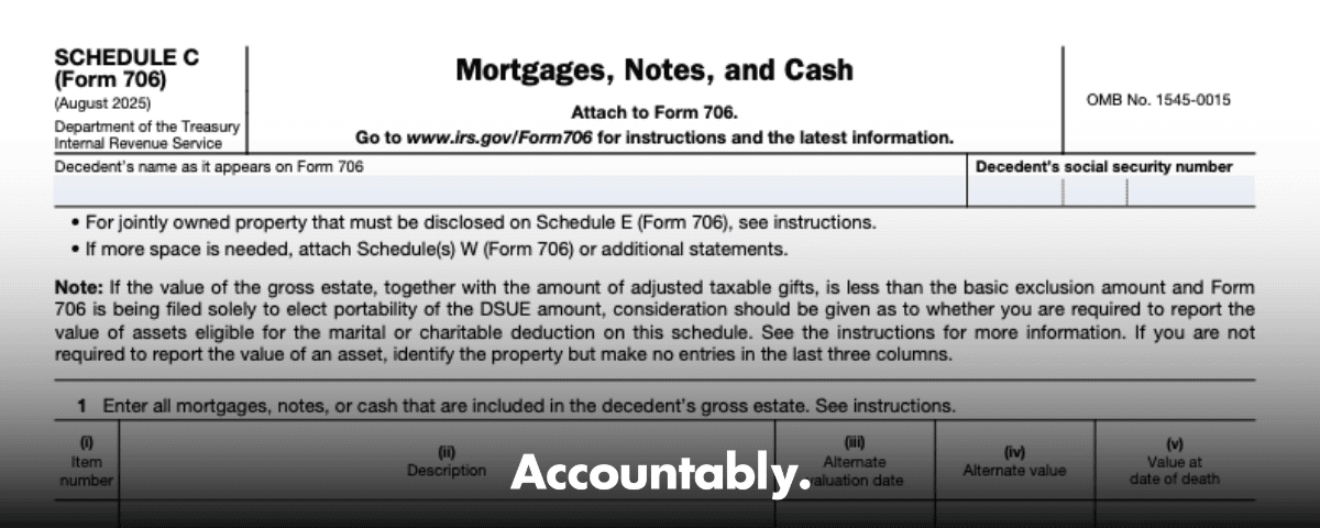 Form 706 (Schedule C)