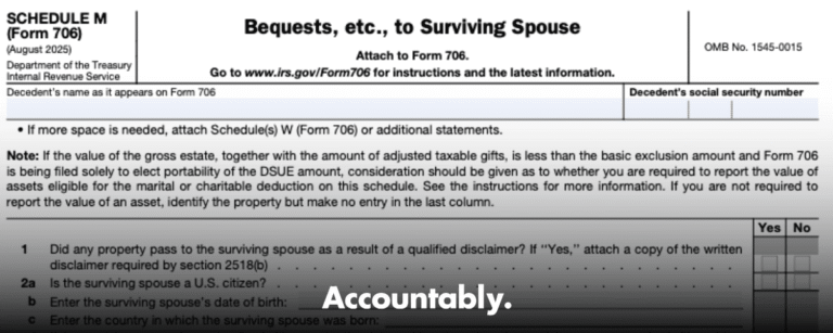 Form 706 (Schedule M)
