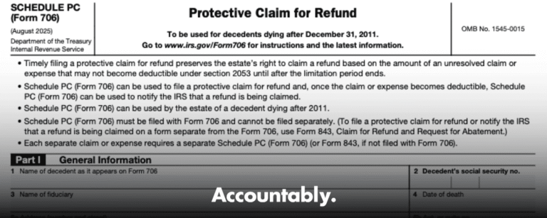 Form 706 Schedule PC