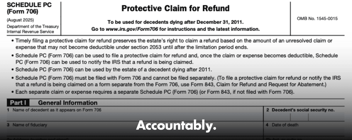 Form 706 Schedule PC