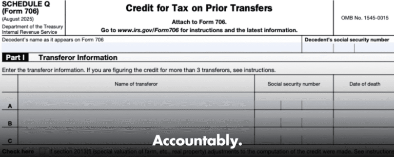 Form 706 (Schedule Q)