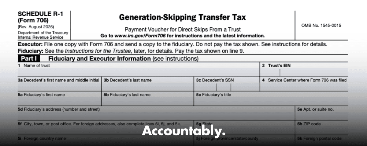 Form 706 (Schedule R-1)
