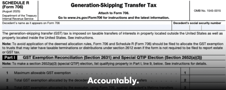 Form 706 (Schedule R)