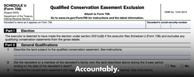 Form 706 (Schedule U)