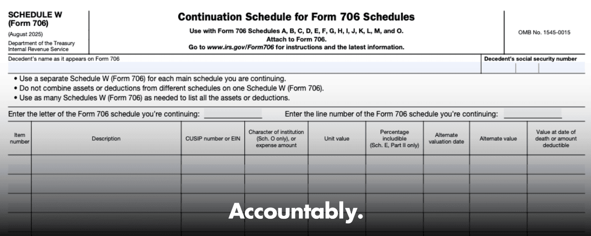 Form 706 (Schedule W).PNG