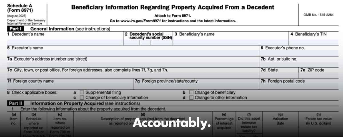 Form 8971 (Schedule A)