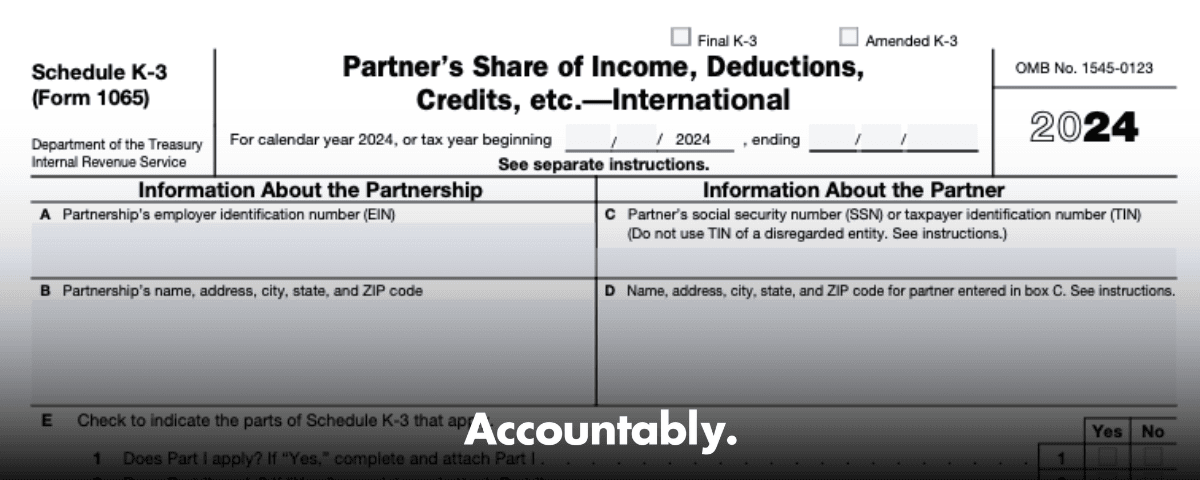 Form 1065 Schedule K-3 - Guide to Updates, Filing & FTC – Accountably.com