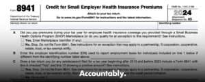 Form 8941 - Small Business Health Care Tax Credit Guide – Accountably.com