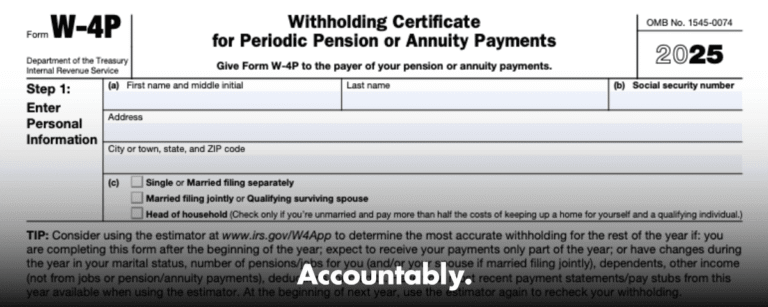Form W-4P