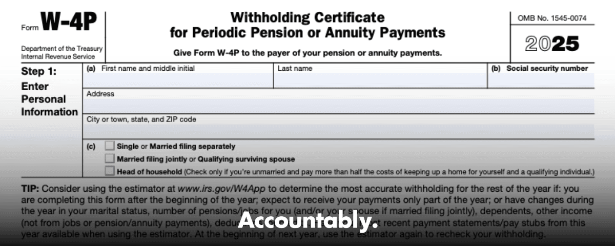 Form W-4P