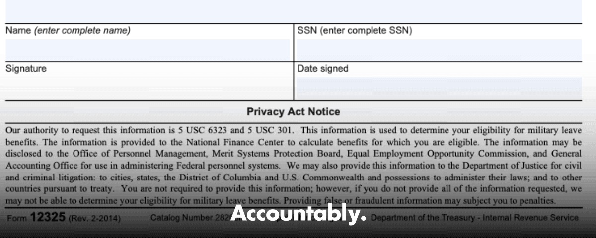 Form 12325 - What It Is and What To Send Instead – Accountably.com