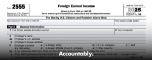 Form 2555 - Foreign Earned Income Exclusion & Housing – Accountably.com