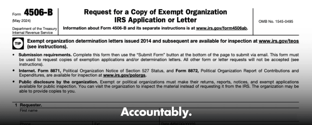 Form 4506‑B - How to Request IRS Determination or Affirmation Letters ...
