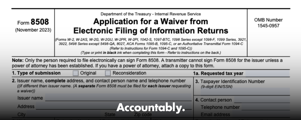 Form 8508