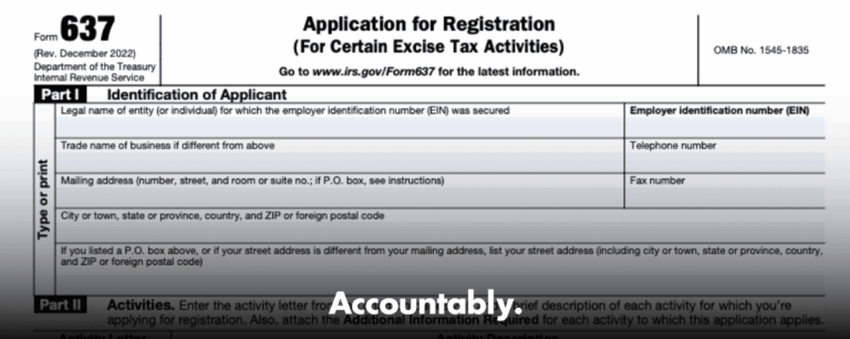 Form 637 - Registration Guide for Fuel Exporters – Accountably.com